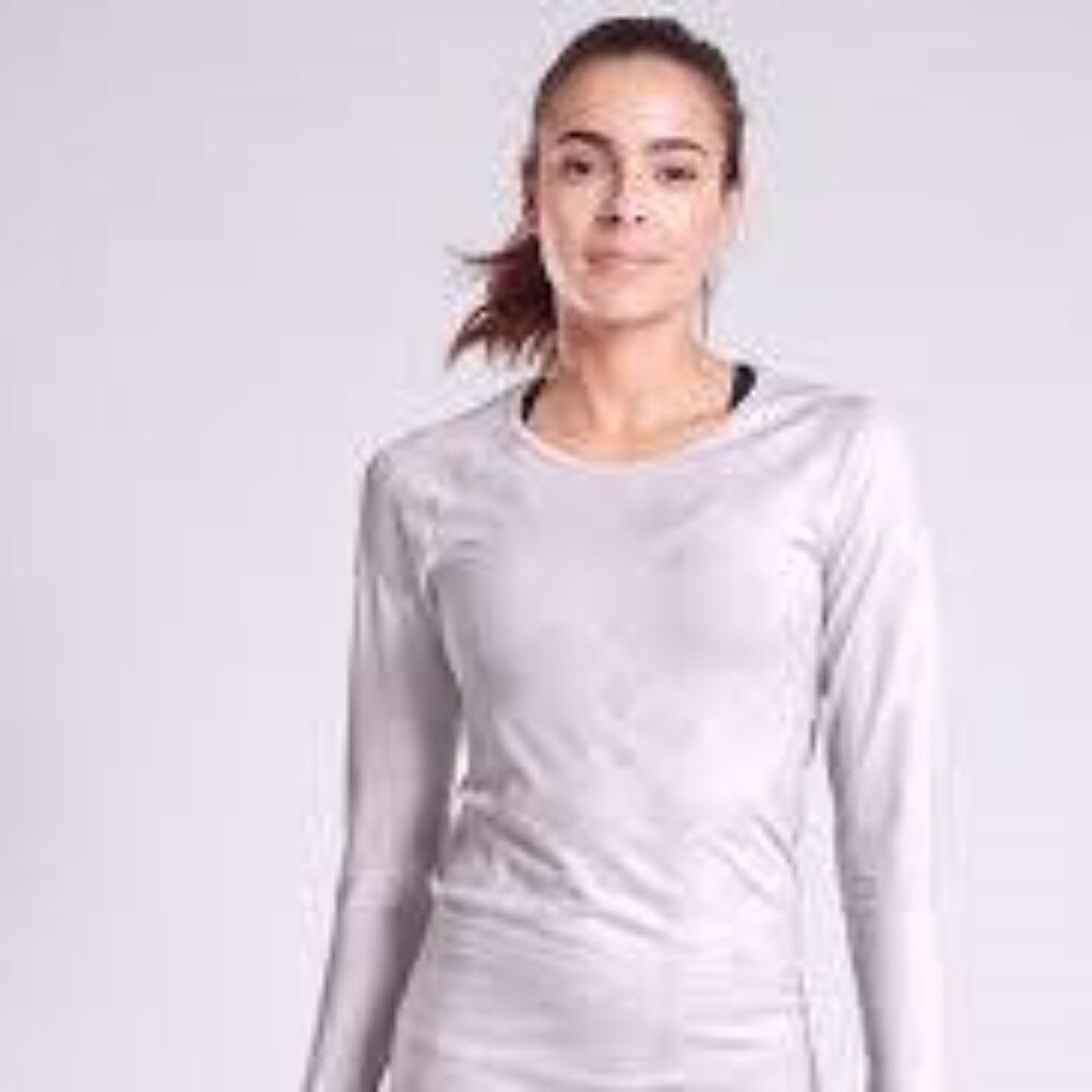 ATHLETA Speedlight Snake Skin Top in Pale Pink - MEDIUM - NWT